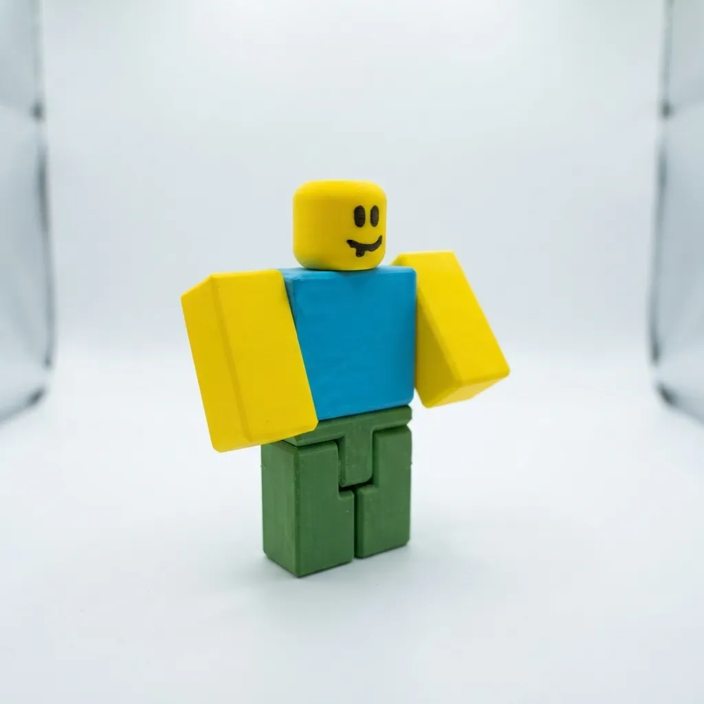 [261090] 3D Printed Coloring Block Character