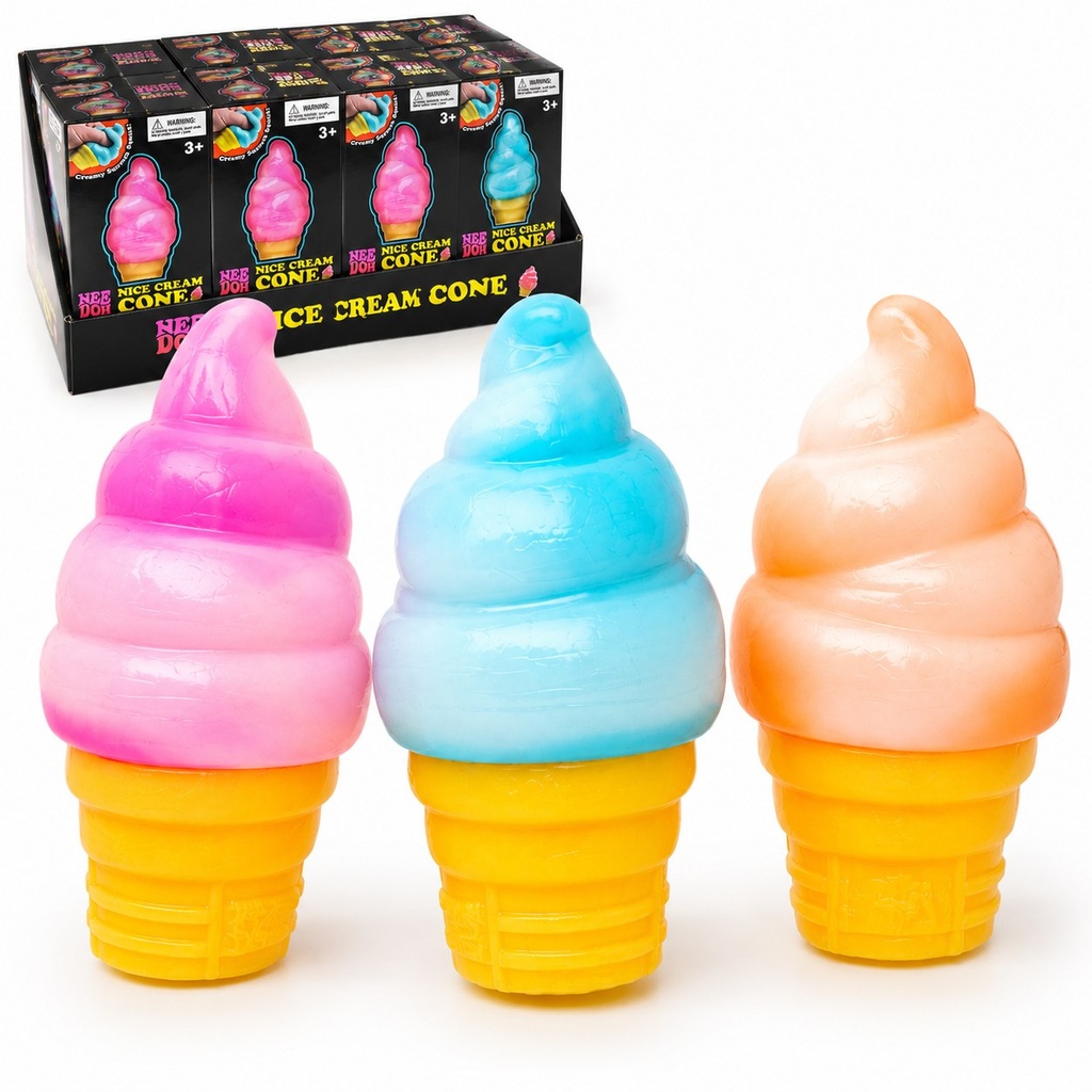 [260459] NeeDoh Nice Cream Cone Jumbo Squishy