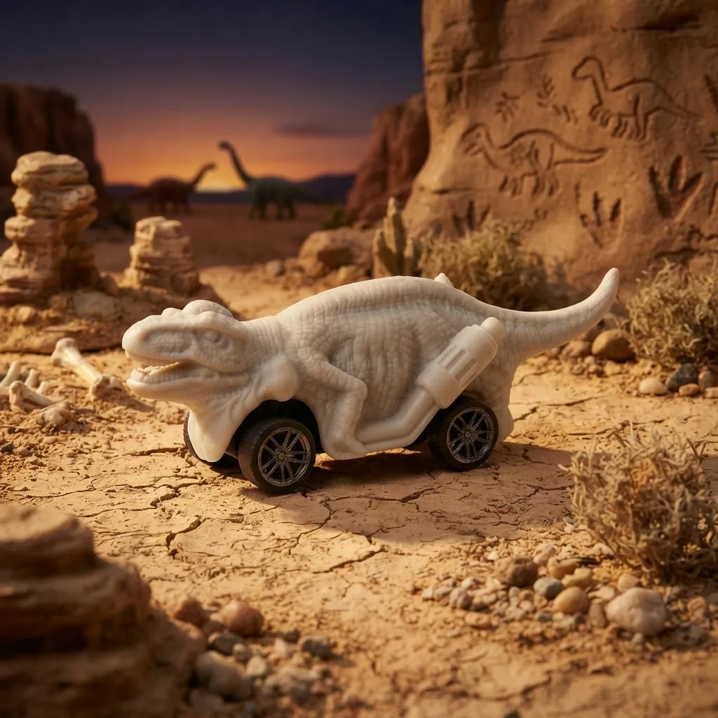 [260463] Paint Your Own Dinosaur Car Toy