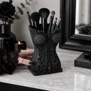 Goth Corset Makeup Organizer Brush Holder