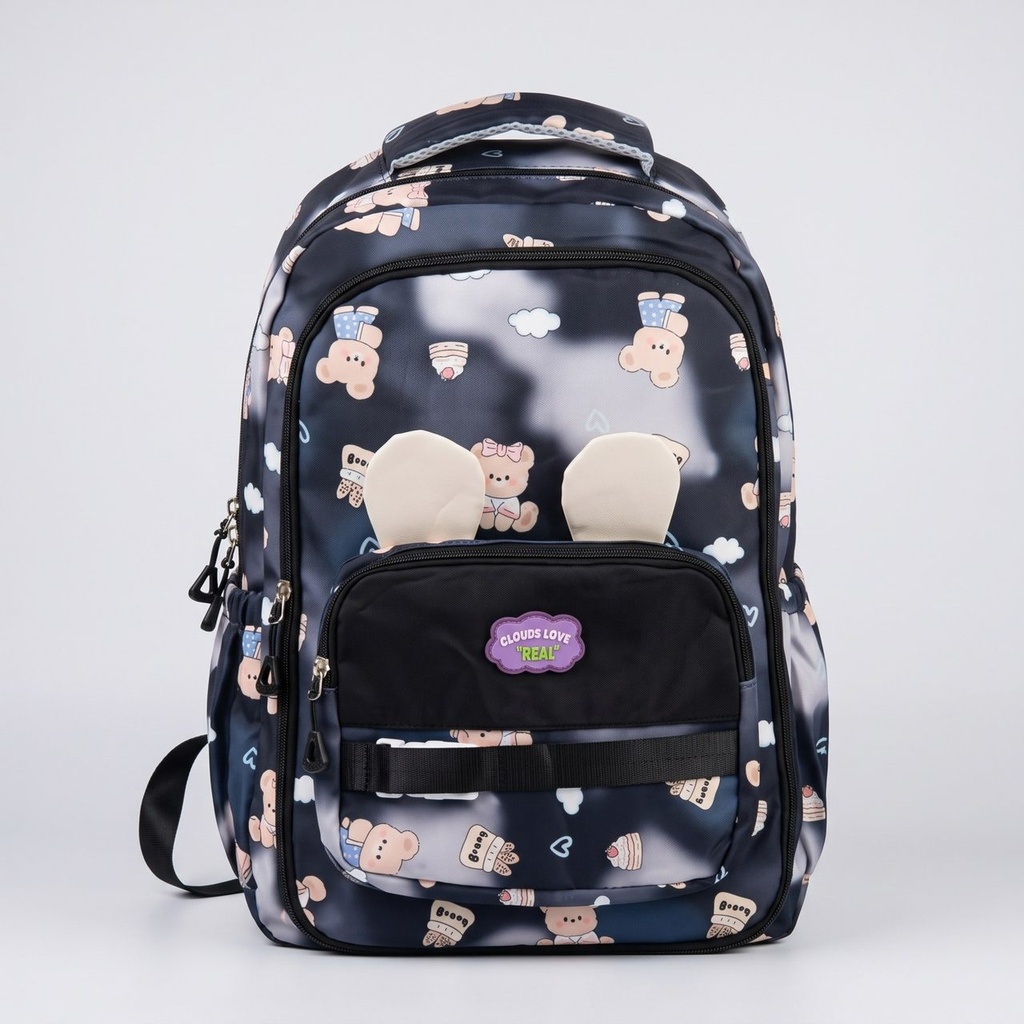 Black Kids Bear Backpack