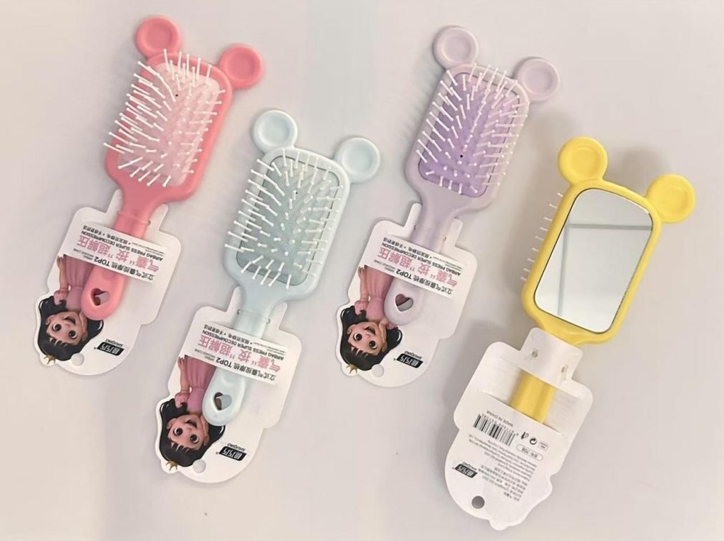 [260556] Bear Ear Cushion Hairbrush 708